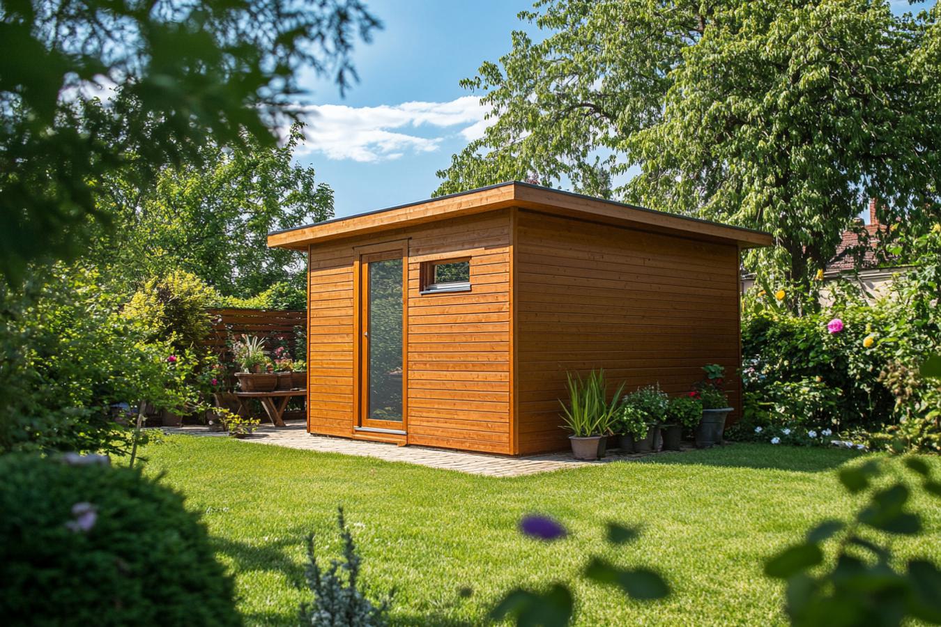 abri de jardin en bois 20m2