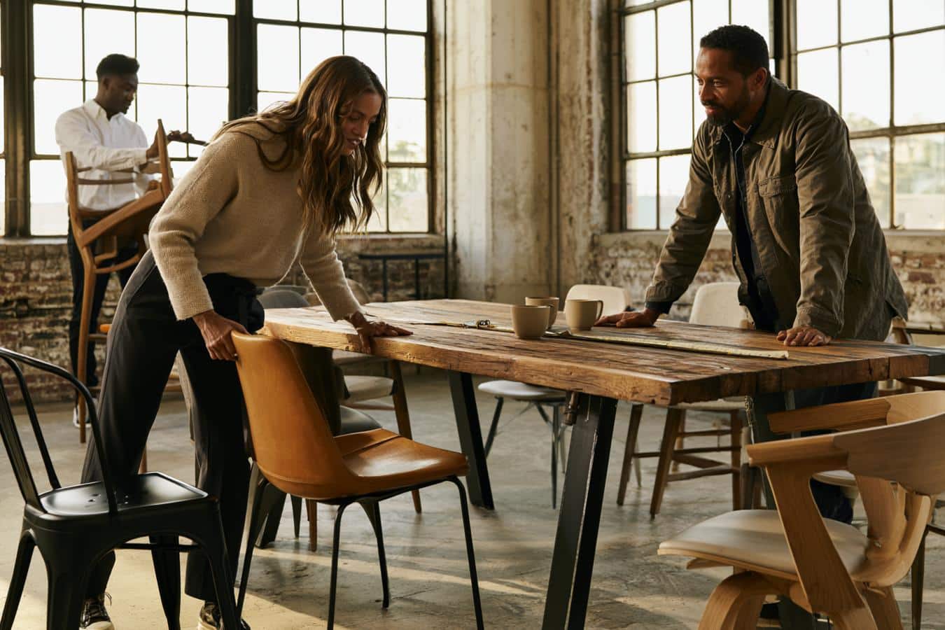 chaise pour table industrielle