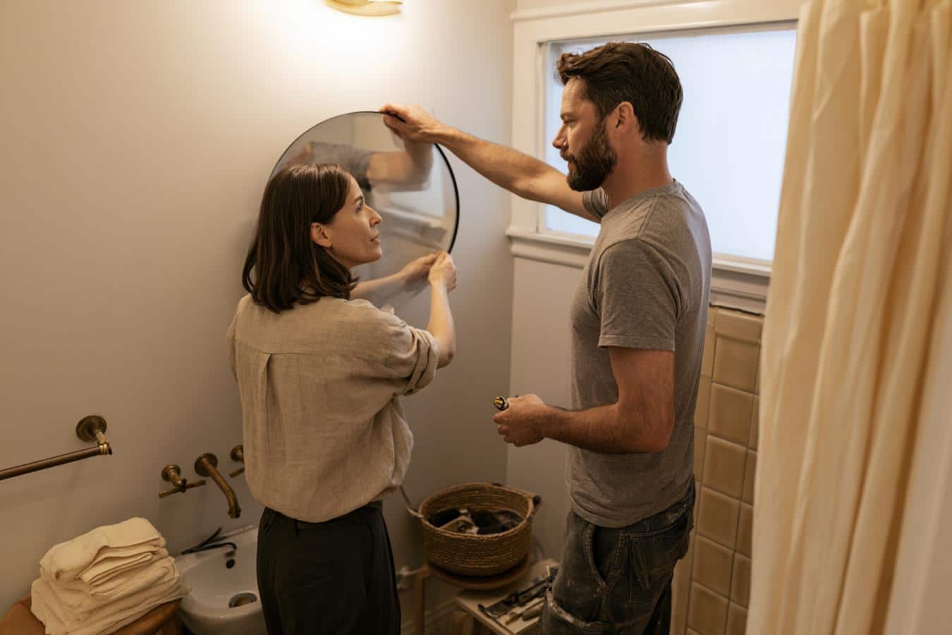 salle de bain moderne sans travaux